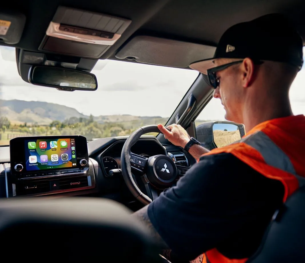 Driver using the 9-inch display