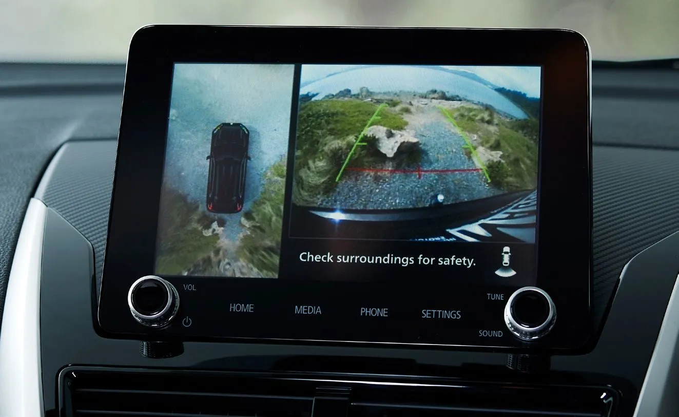 Multi-Around View Monitor on the touchscreen