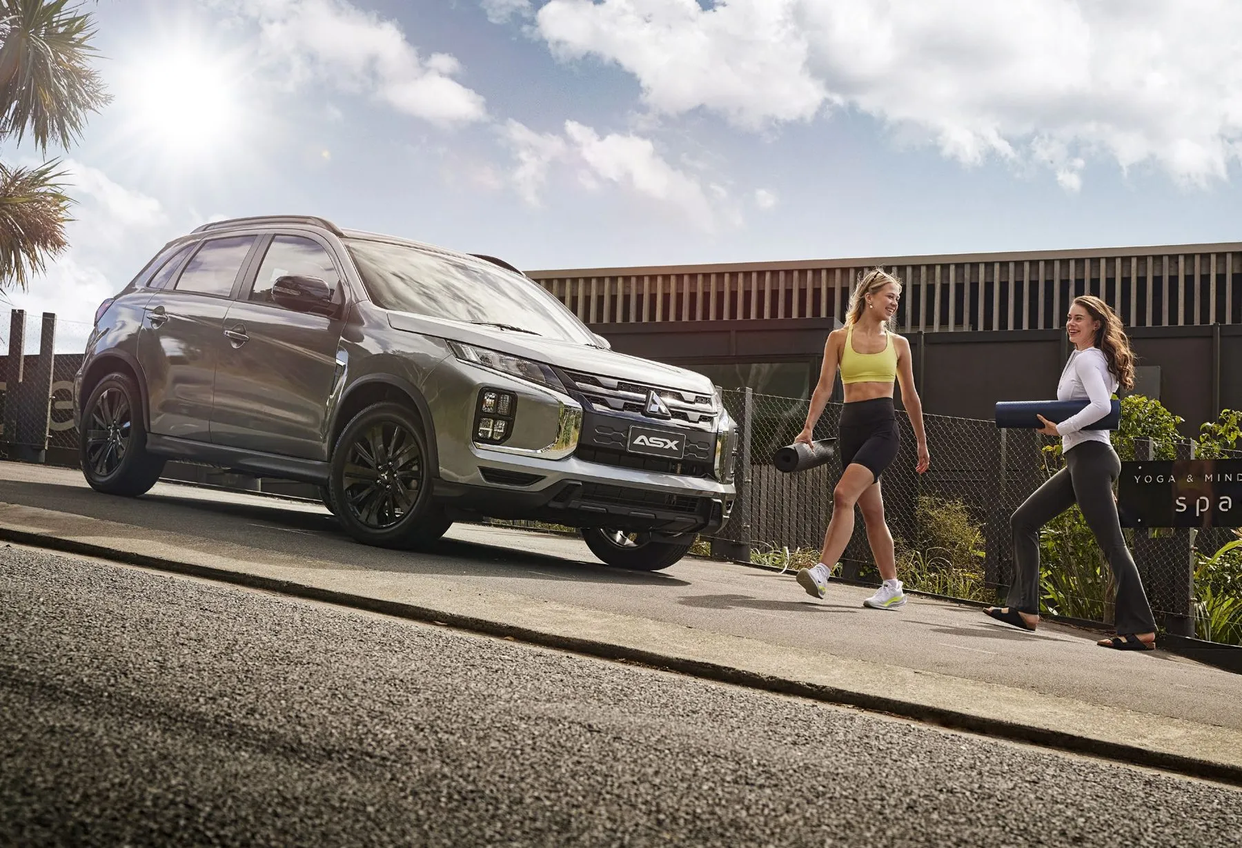 Mitsubishi ASX parked on a suburban road