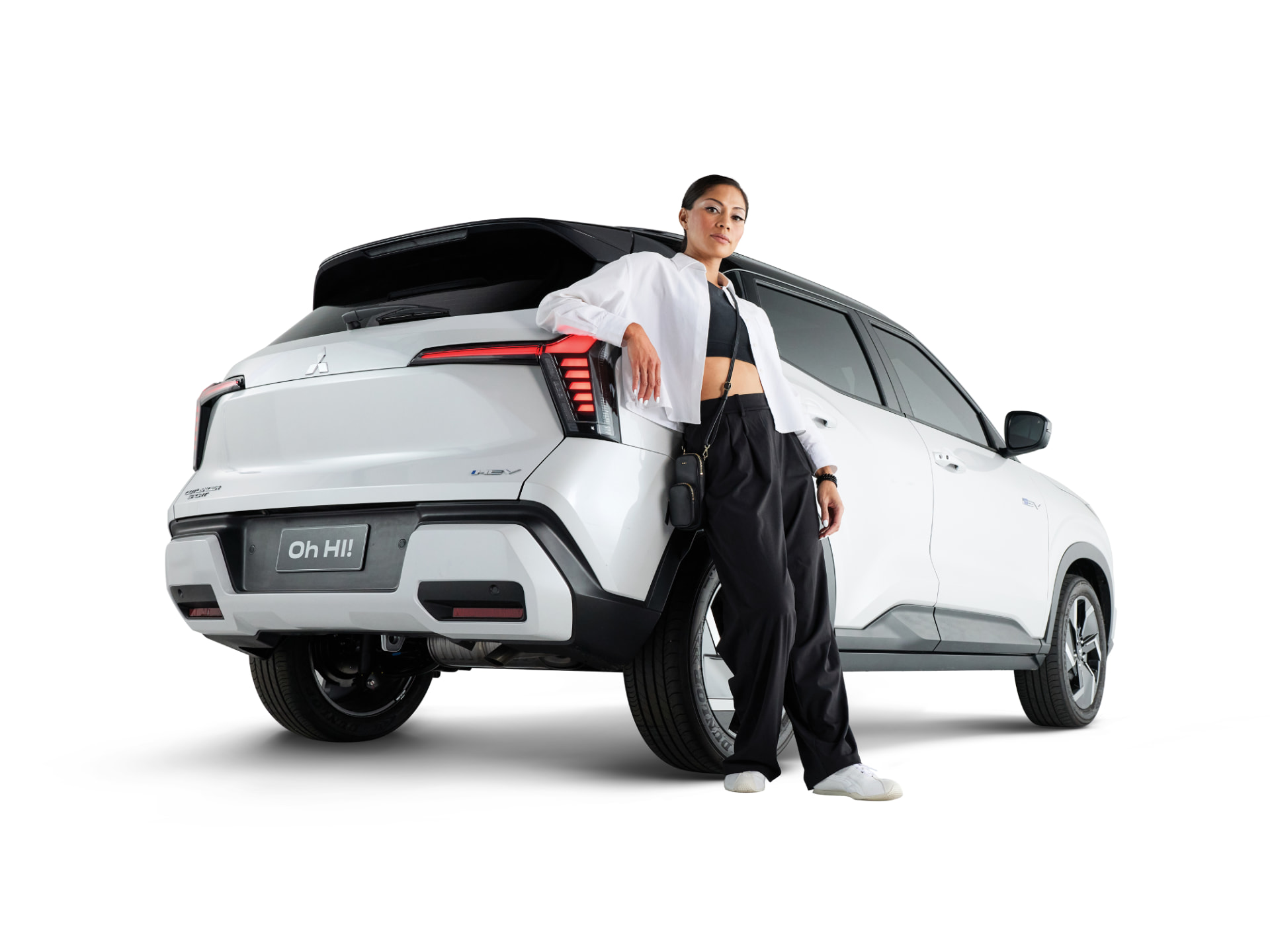 Mitsubishi Outlander Sport HEV rear three-quarter view