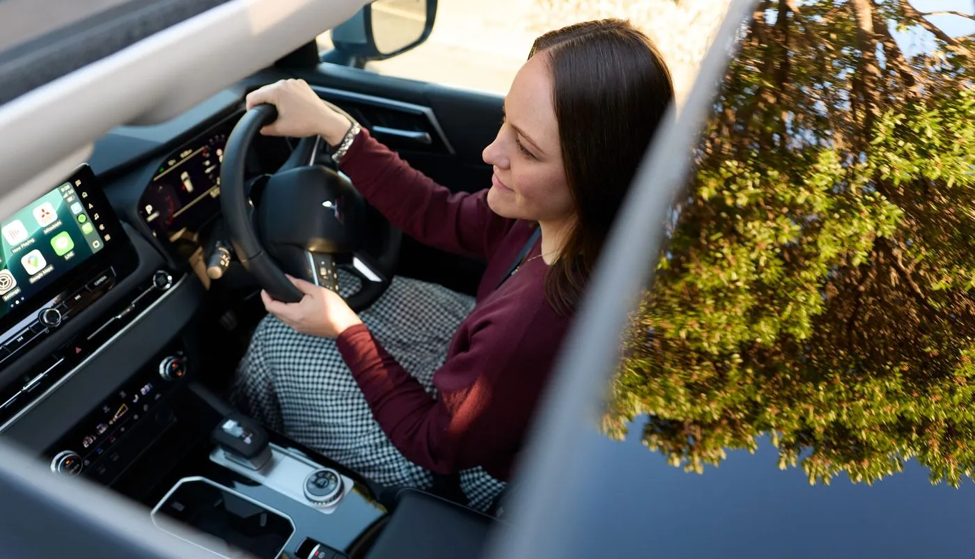 Driver display and steering wheel