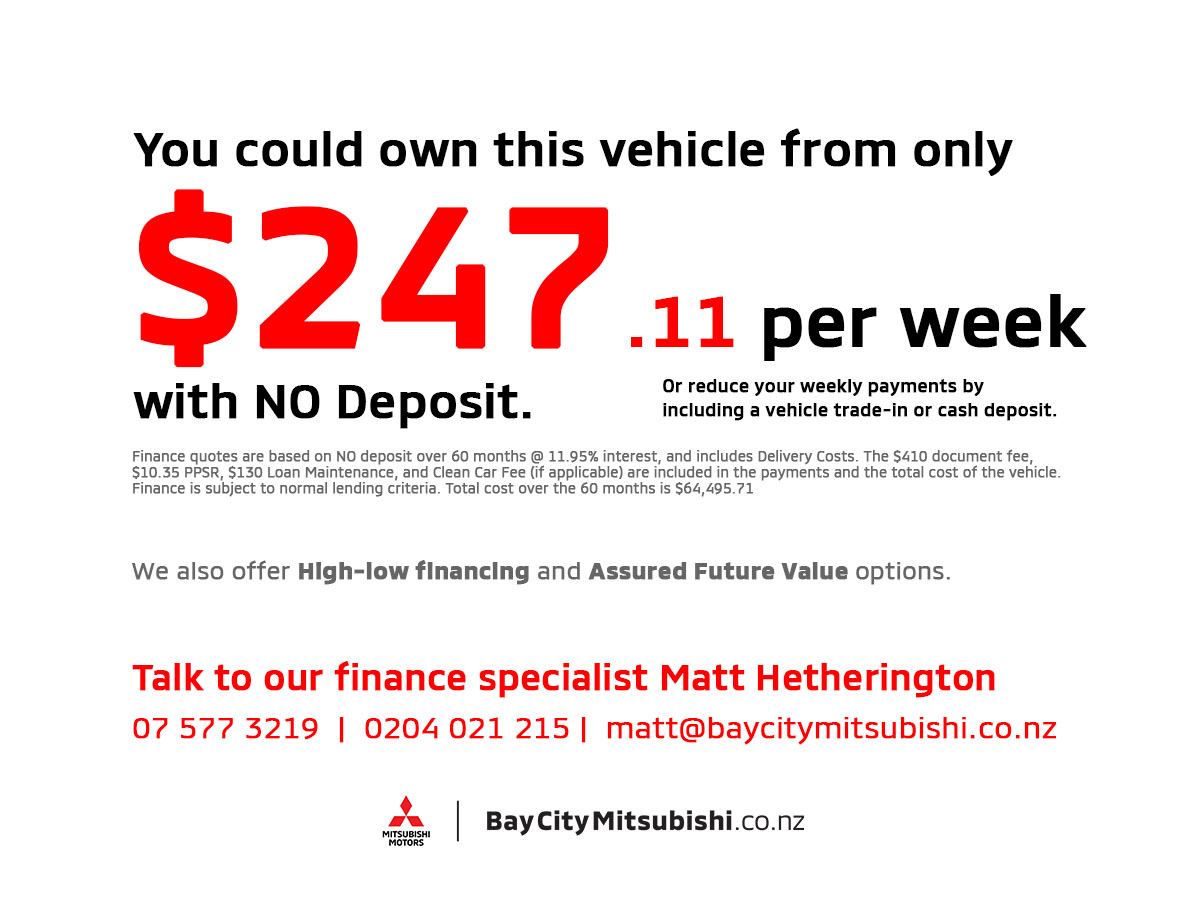 2022 Mitsubishi Triton GLXR 2.4L Diesel Turbo 2WD 6 Speed Auto