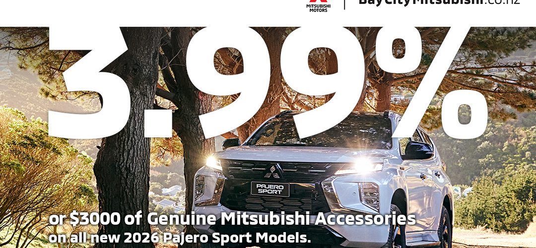 Finance Offer – 3.99% Interest on new 2026 Pajero Sport